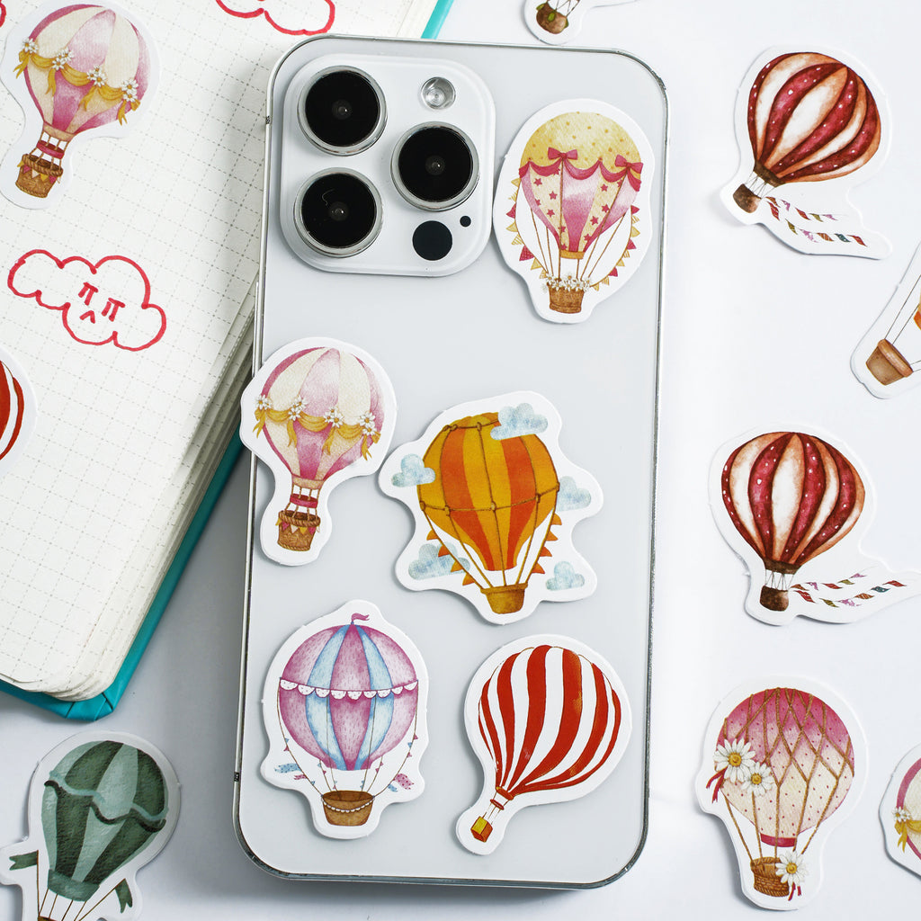 Hot Air Balloon Journal Decorative Source Material 46 Pieces