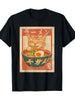 Cat Ramen Funny Japanese Vintage Graphic Tee Kawaii Anime T-Shirt-220g 100% Cotton