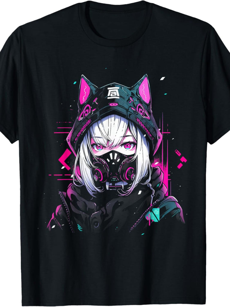 EWH Anime Manga Cyberpunk Aesthetic Techwear Harajuku T-Shirt