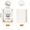 1pc "Be Happy" Panda Spiral Notebook, Cute Writing Journal for Women, Office Supplies, Daily Use Paper, Spiral Coil Notebook for Panda Lovers