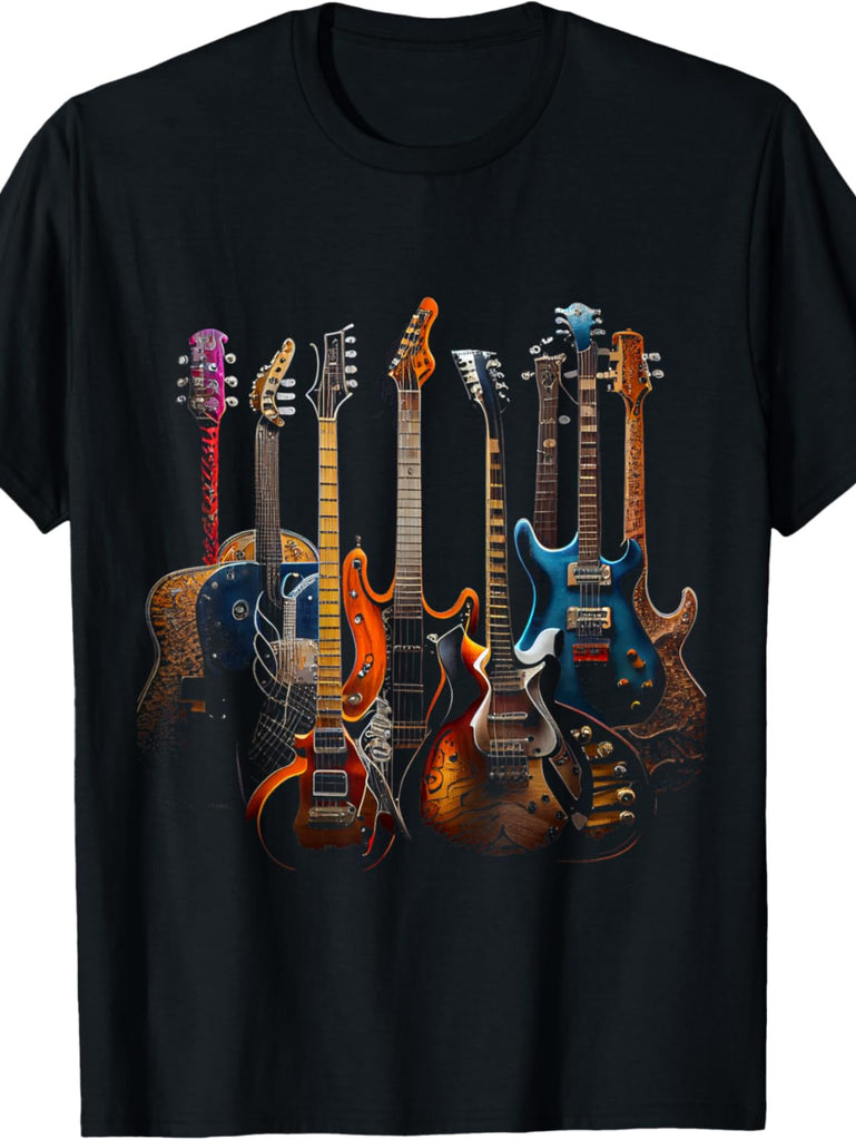 Guitars guitarists gift T-Shirt, Made in USA