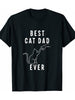 Best Cat Dad T-shirt Cat Dad Paw Fist Fist Bump Cat Cat T-shirt