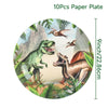 Tyrannosaurus Theme Party Paper Pallet Hanging Flag Tissue Tableware Suit