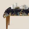 Christmas Nativity Scene Tablecloth - Durable Polyester with Embossed Edges, Perfect for Holiday Dining & Decor