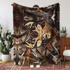 Printed Flannel Blanket Thick Double-layer Blanket Air Conditioning Blanket