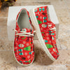 Women's Large Size Canvas Shoes Printed Casual Shoes