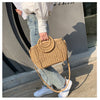 One Shoulder Crossbody Woven Bag