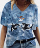 Short Sleeve V-neck T-shirt Women's Clothing