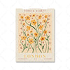 Floral Vintage Poster Canvas Print Mural