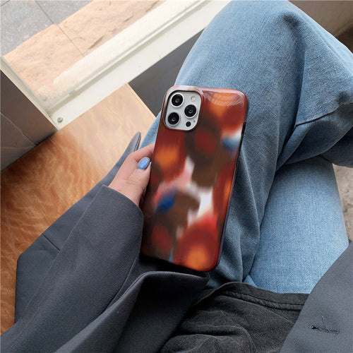 Colorful Leopard Print Flower Phone Case Cover