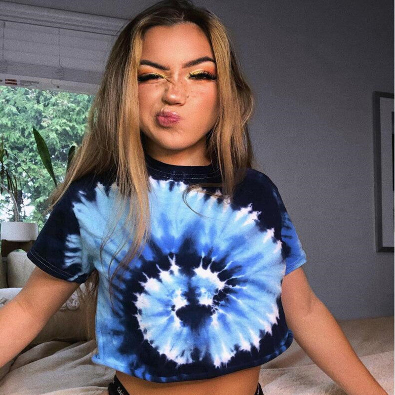 Smudge tie-dye print camisole