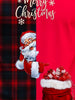 Men's Festive Santa Claus Graphic Tee - Casual Short Sleeve Crew Neck T-Shirt, Stretchy Polyester Blend, Machine Washable, Non-Transparent, Perfect for Christmas & Holiday Parties