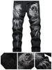 Mens Printed Jeans - Premium Slim Fit Skinny Stretch Denim Printed Pants for Men -  For Fashionable Men - Suitable for Casual Wear - Great Gift for Birthday & Holidays