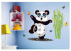 Creative clock panda wall stickers