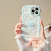 3D Bow Silicone Phone Case With Wavy Border