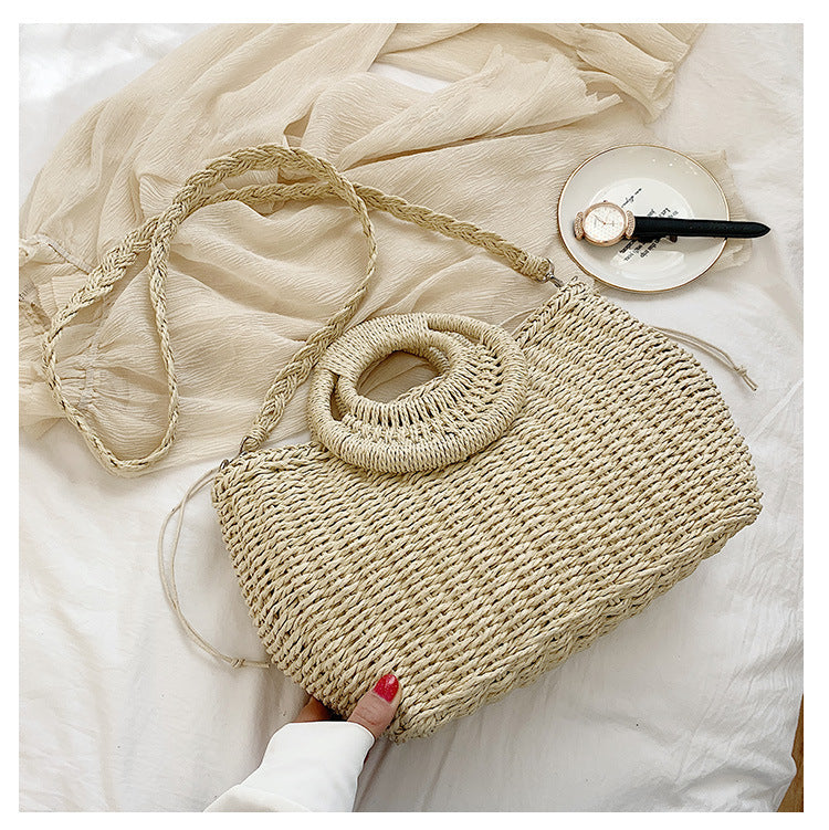 One Shoulder Crossbody Woven Bag