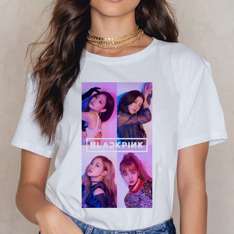 Printed short sleeve T-shirt for men and women