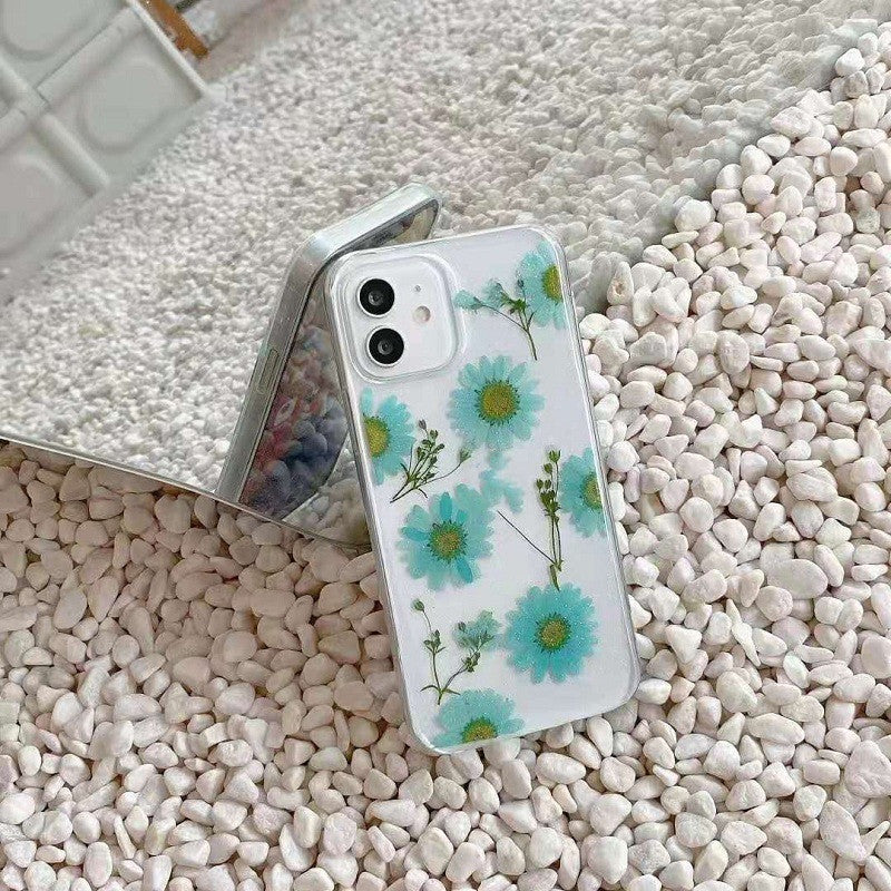 Epoxy Daisy Immortal Flower IPhone13Pro Mobile Phone Case Suitable
