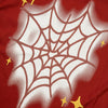 Men's Fashion Cotton Spider Web Heart-shaped T-shirt