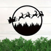 1pc Merry Christmas Metal Sign, Merry Christmas Metal Wall Sign, Round Metal Christmas Sign, Large Metal Christmas Signs, Room Decor, Home Decor, Holiday Decor, Festivals Decor, Front Door Decor, Scene Decor, Door Decor, Wall Decor, Background Decor