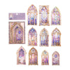 Mocard PET Laser Gold Sticker Package Stickers For Journals 6 Models