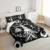 Tree Of Life Comforter Set Psychedelic Mystic Stars Galaxy Bedding, Gothic Moth Butterfly Black White Boho Style Duvet Insert 3D Printed Constellations Home Dorm Decoration Twin 2Pc - 1 Comforter 1 Pillowcase