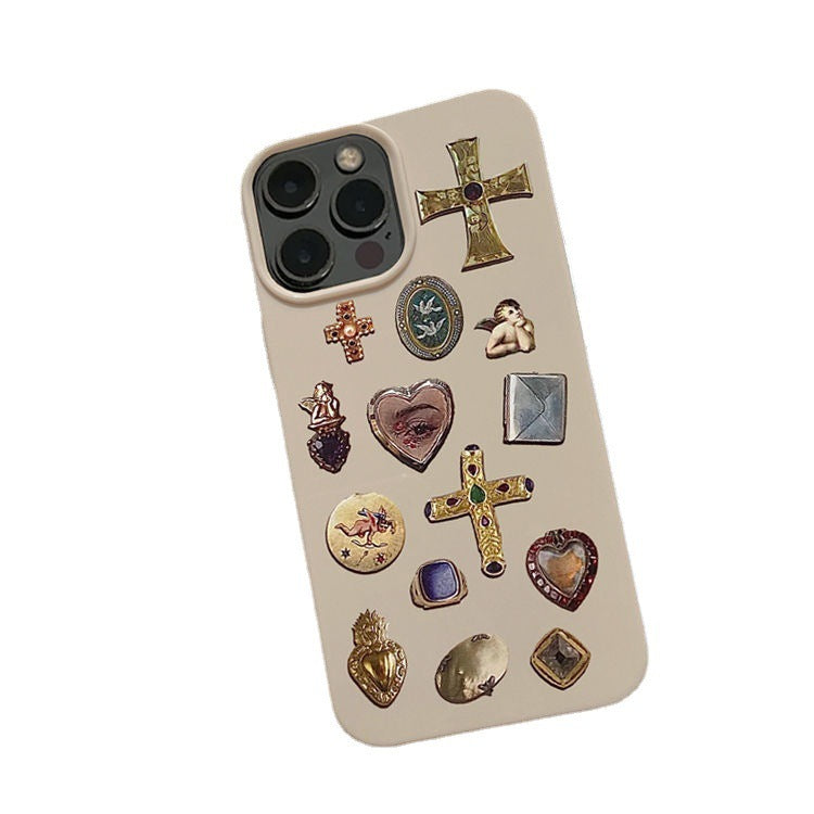 Niche Retro Style Silicone Phone Case