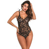 Ladies Lace Lace Back Zip Bottom Bodysuit