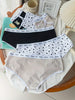 6pcs Cute Cartoon Cotton Thongs for Women - Quick-Dry, Breathable Low-Rise Panties with High Cut Design