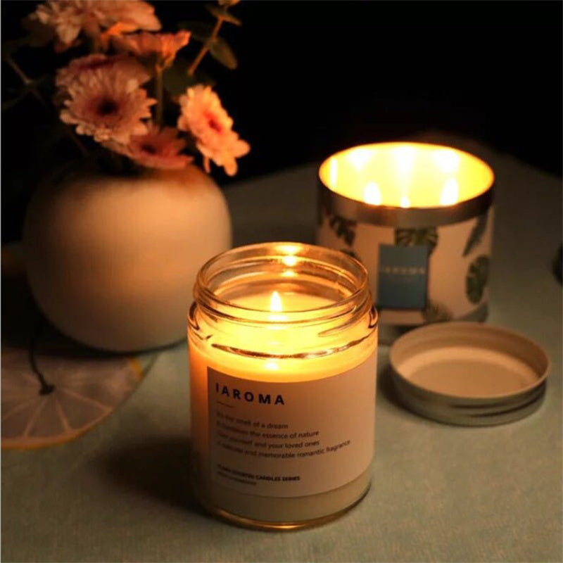 Home Handmade Aromatherapy Teal Candle Cups