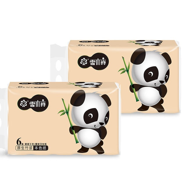 6pcs Roll Paper Tissue Paper Towel Roll