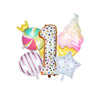 Donut Party Kit Paper Cups Plate Napkins Ice Cream Balloon