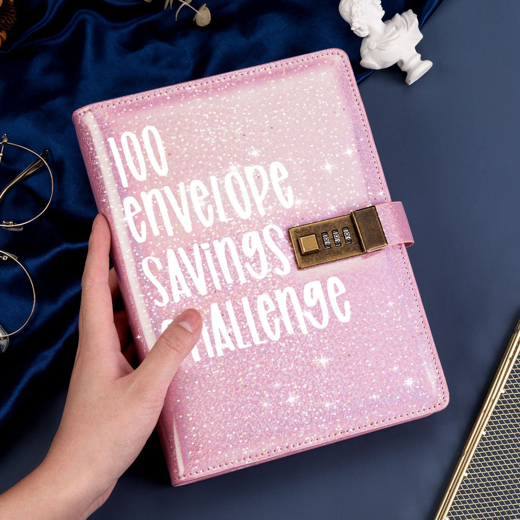 100 Days Saving Challenge Loose-leaf Password Journal Book