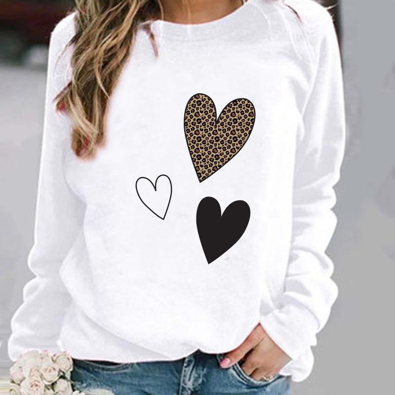Women's Fashion Casual Round Neck Geometric Pattern Printed Sports Sweater