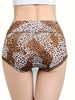 4pcs Breathable Leopard Print High Waist Panties, Comfy Women's Lingerie & Underwear Intimates