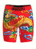 Mens' Dragon Pattern Sports Boxer Briefs - Ultra Breathable, Comfy, Quick Drying, Stretchy, and Moisture-Wicking - Ideal for Beach, Pool, Swim, and Novelty Underwear