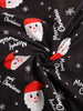 4pcs Men's Christmas Boxer Briefs Set with Santa, Snowflakes & Gingerbread for Man Designs - Includes Greeting Card, Comfortable Polyester Blend, Perfect Holiday Gift