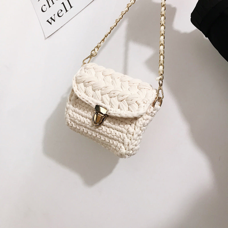 Hand-woven bag diy material bag