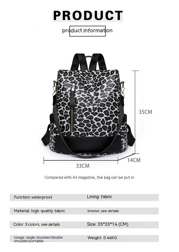 Simple Leisure Travel Large Capacity Soft Leather Shoulder Bag For Women