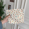 Floral Cotton Artistic Cosmetic Bag Women