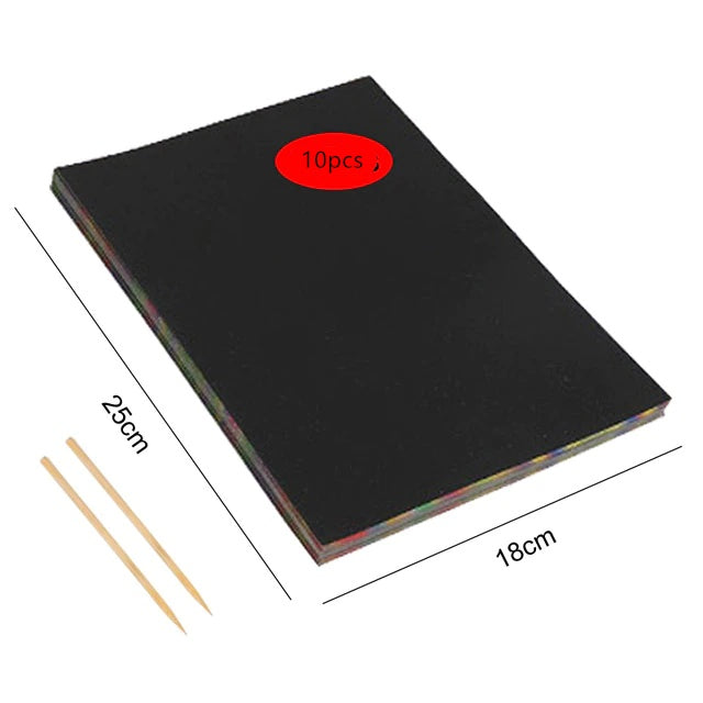 Colorful scratch paper