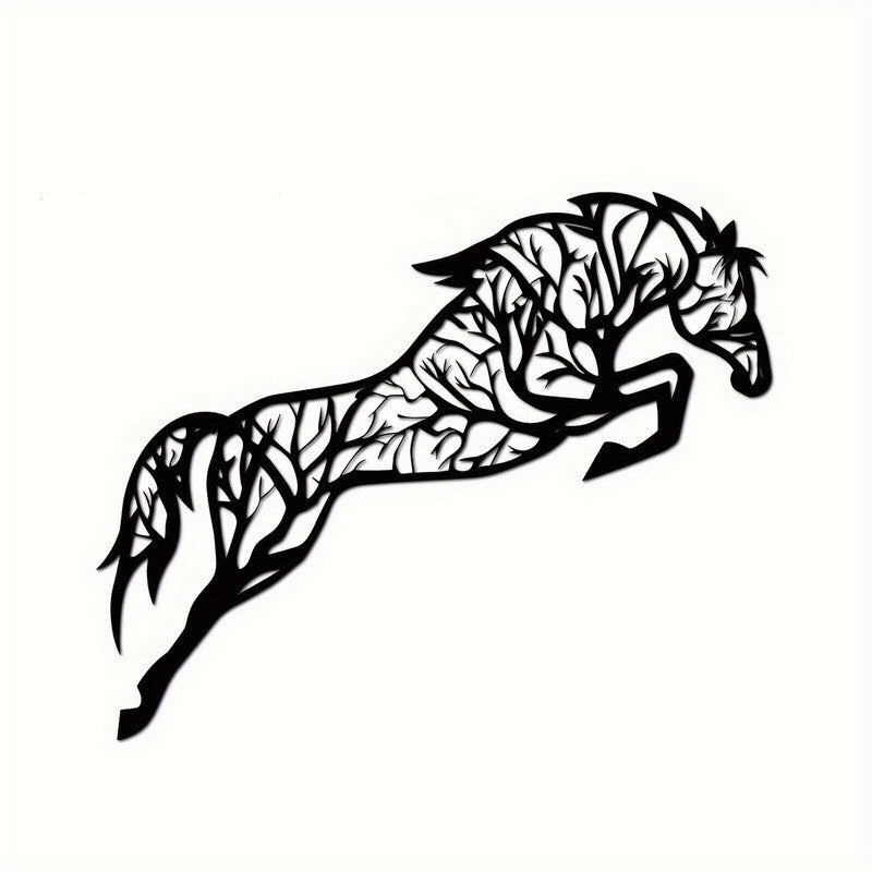 Geometric Metal Horse Wall Art Family Office Decorations