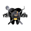 Dental vinyl record wall clock