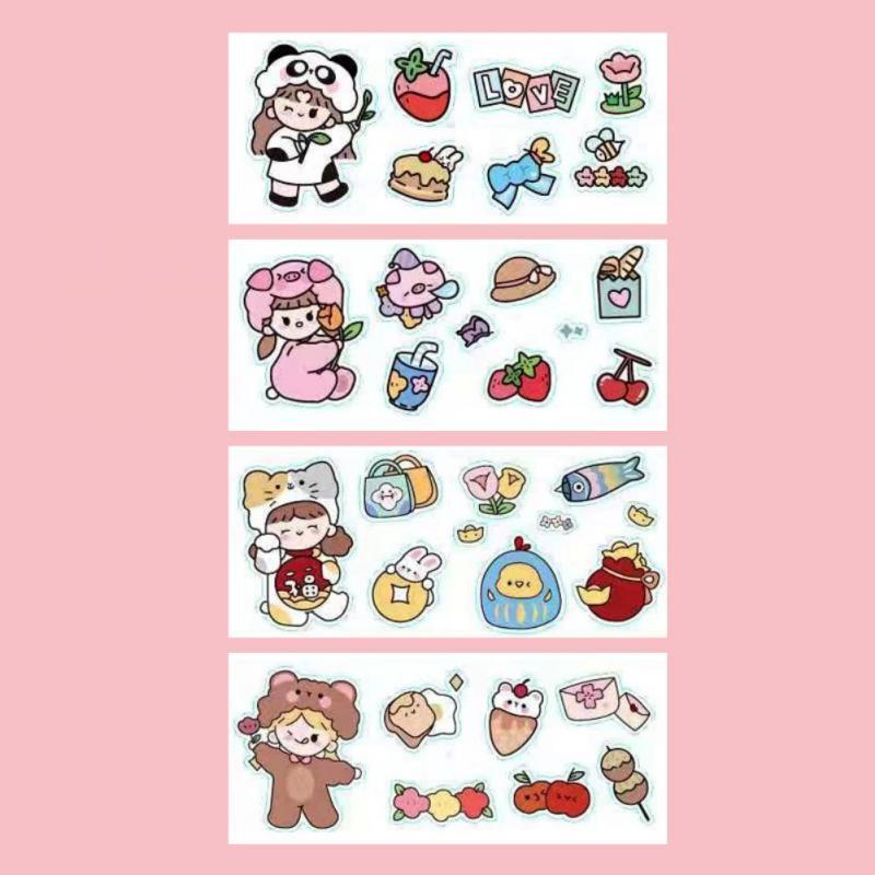 Cute Seamless Diy Primary School Students Stick Cups 3d Stickers