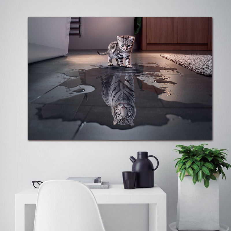 Reflection creative canvas painting