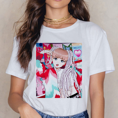 Printed short sleeve T-shirt for men and women