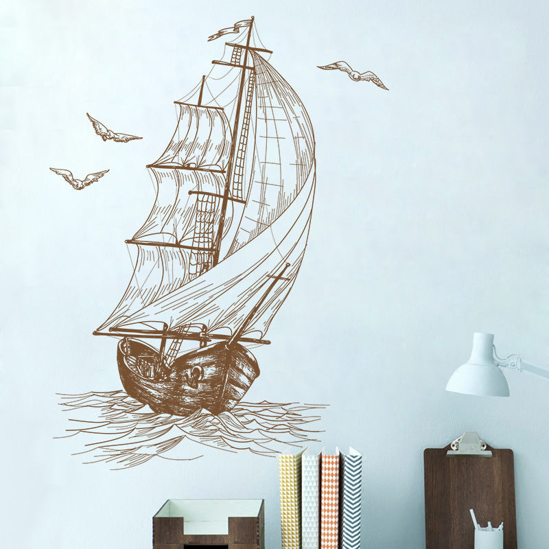 Decorative Wall Stickers - Nautical Sailboat