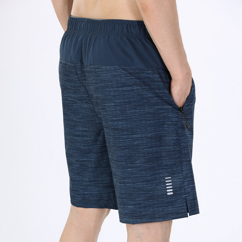 Summer Men's Gyms Shorts Bodybuilding Clothing Men Fitness Zipper Pathwork Workout Cotton Shorts