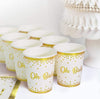 oh baby baby theme paper cup paper plate
