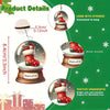 15pcs Festive Snow Globe Wooden Ornament Set - Perfect for Christmas Tree & Home Decor, Unique Holiday Gift Idea